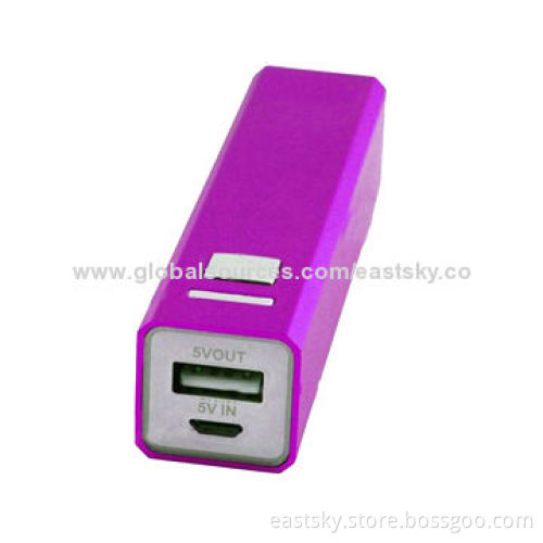 2000mAh Aluminum External Battery, Various Colors are AvailableNew